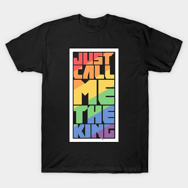 Funny LGBT Gay Pride Drag King T-Shirt by Wizardmode